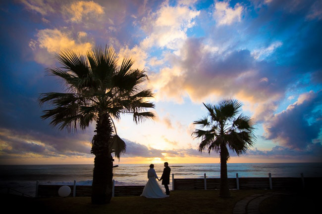 Sposi pioggia matrimonio